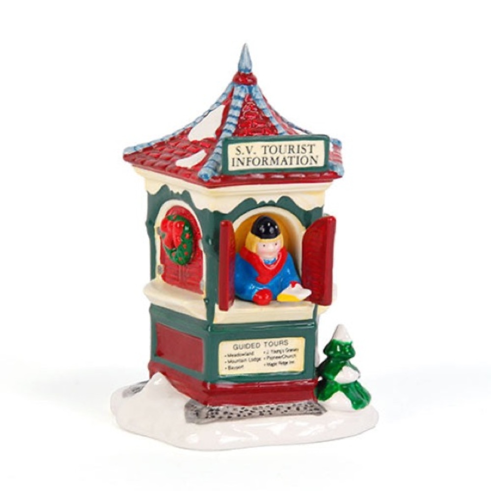 ▪️DEPT 56 SNOW VILLAGE "TOUR THE VILLAGE" INFO BOOTH 54526 Retired © 1993
